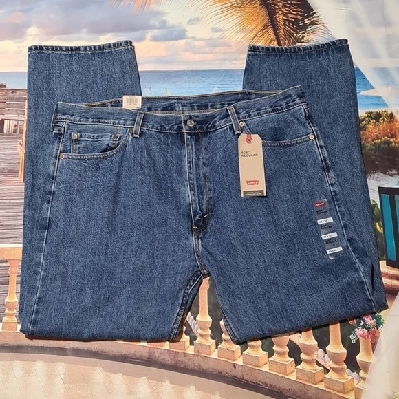Levi's 505 Regular Jeans Size 42x32 NWT - Picture 1 of 6